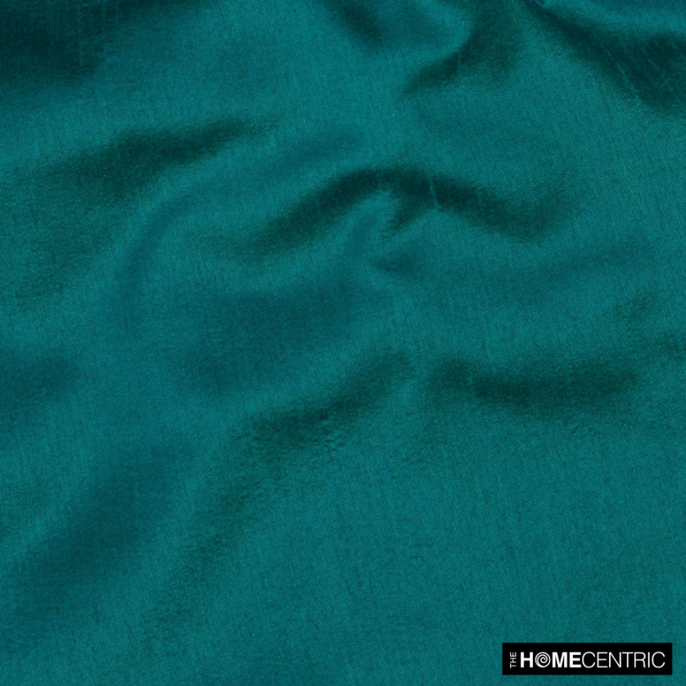 Peacock Blueish Green Art Silk Fabric By The Yard, 6 Yards For Curtain, Dress
