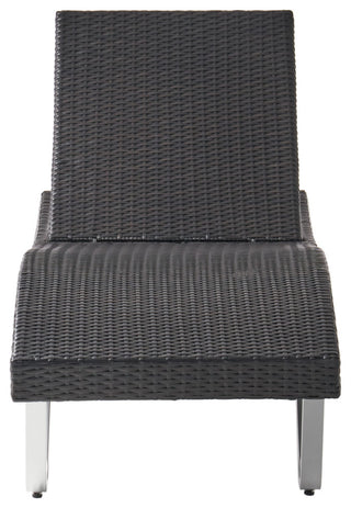 GDF Studio Manuela Outdoor Single Multibrown Wicker Chaise Lounge Chair