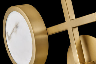 Fredrick Ramond Cava Large Flush Mount, Lacquered Brass