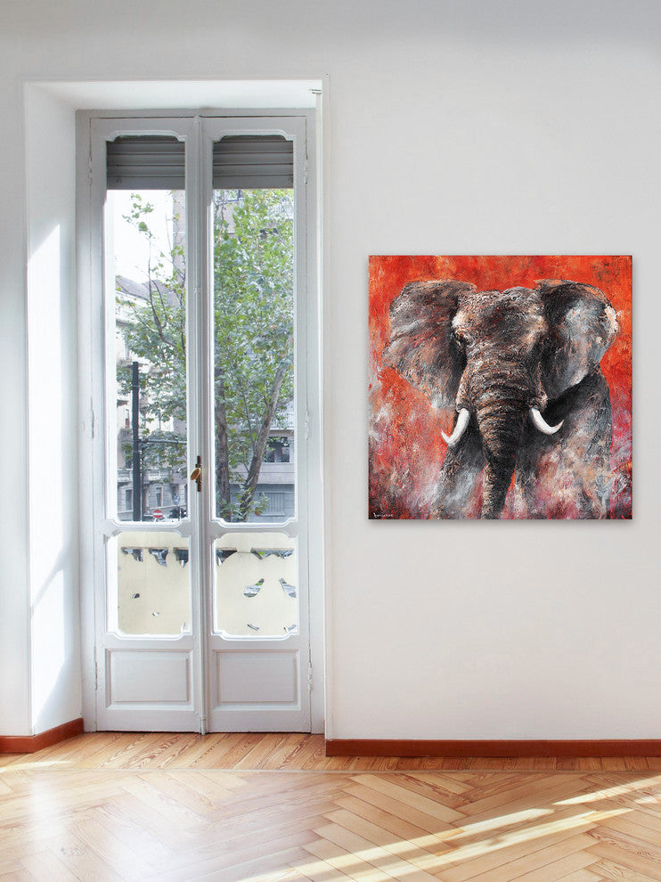Marmont Hill, "Intensity" by Bergerac Painting Print on Wrapped Canvas, 32x32