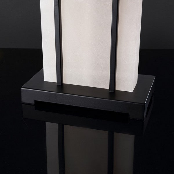 Safavieh Couture Fantasia Alabaster Table Lamp Black / White