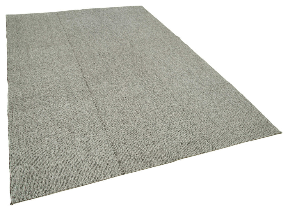 Rug N Carpet - Hand-knotted Turkish 6' 4'' x 9' 6'' Modern Design Wool Kilim Rug