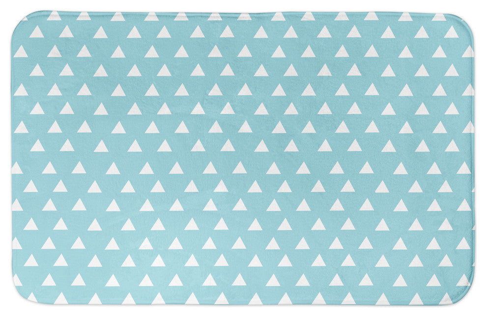 Powder Blue Polka Dots 24x17 Bath Mat