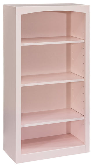 Solid Wood Bookcase, 48"x24", Blush Pink