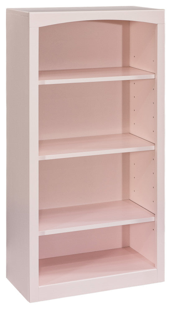 Solid Wood Bookcase, 48"x24", Blush Pink