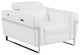 Prato Genuine Italian Leather Modern Chair, White