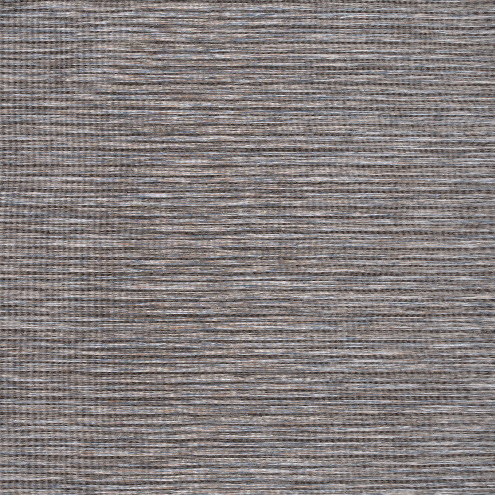Finn Modern Farmhouse Pinstripe, Dary Gray/Blue, 6' Square
