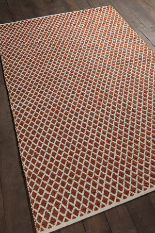 Costa Contemporary Area Rug, Rust, 7'9"x10'6"