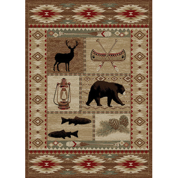 River Camp Rug, 5''3"x7''3"