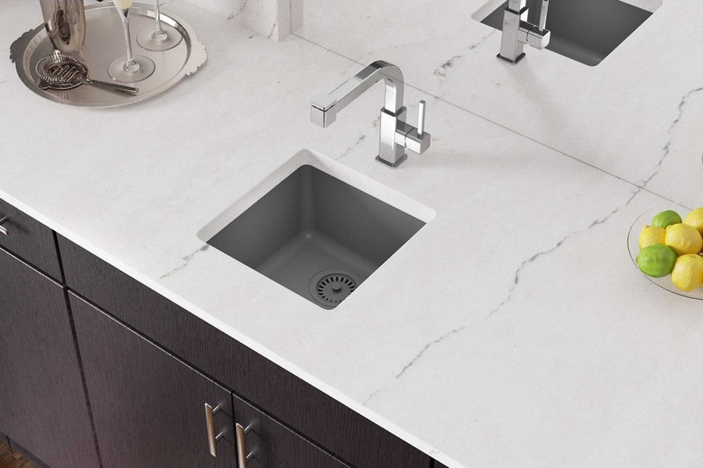 Elkay 15 3/4" Single Bowl Drop In/Undermount Bar/Prep Kitchen Sink, ELG1616GS0