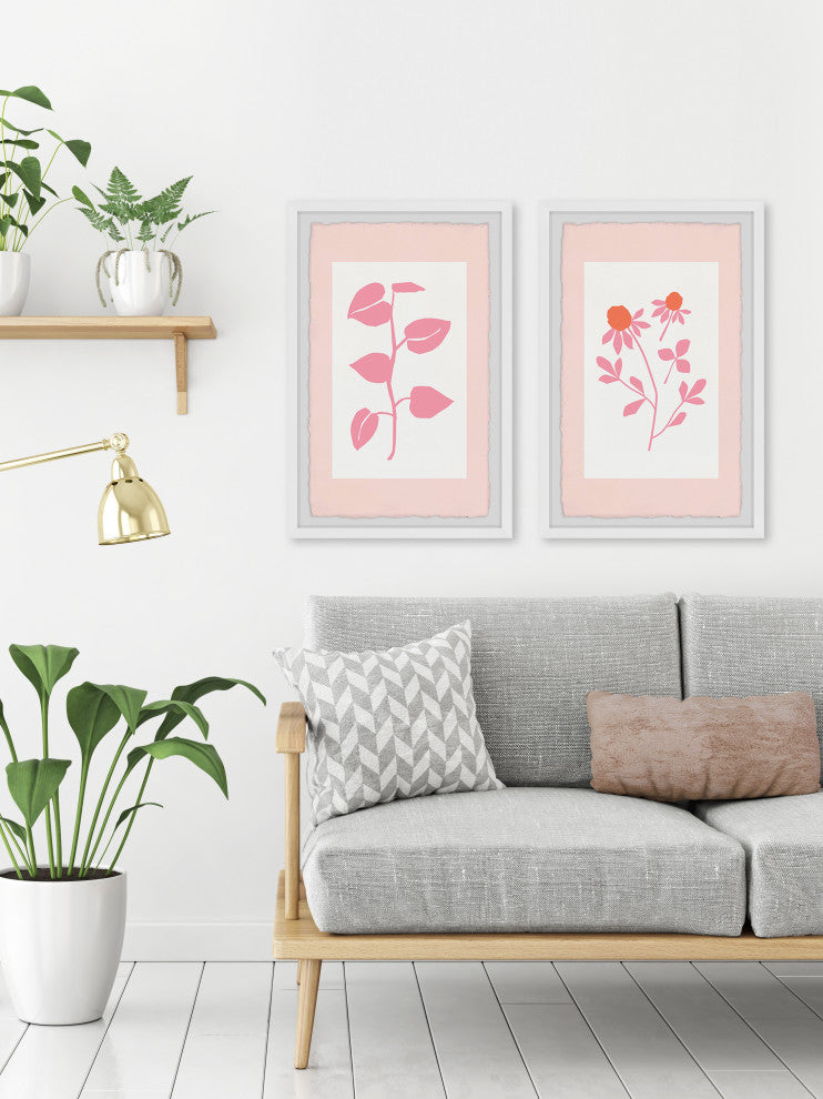 Young Plants Diptych, 2-Piece Set, 20x30 Panels