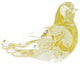 GlassOfVenice Murano Glass Dove - Sparkling Gold