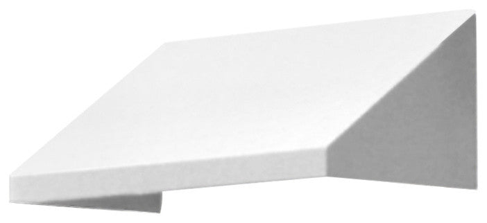 Awntech 8' New Yorker Acrylic Fabric Fixed Awning, White