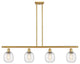 Innovations 516-4I-SG-G1013 4-Light Island Light, Satin Gold
