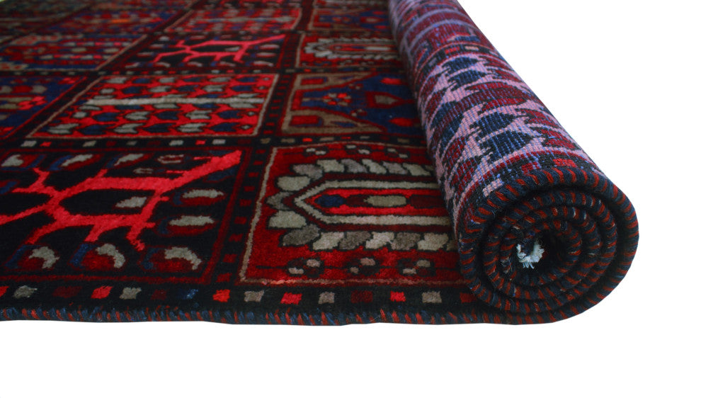 Fine Vintage Distressed Bocley Red Rug