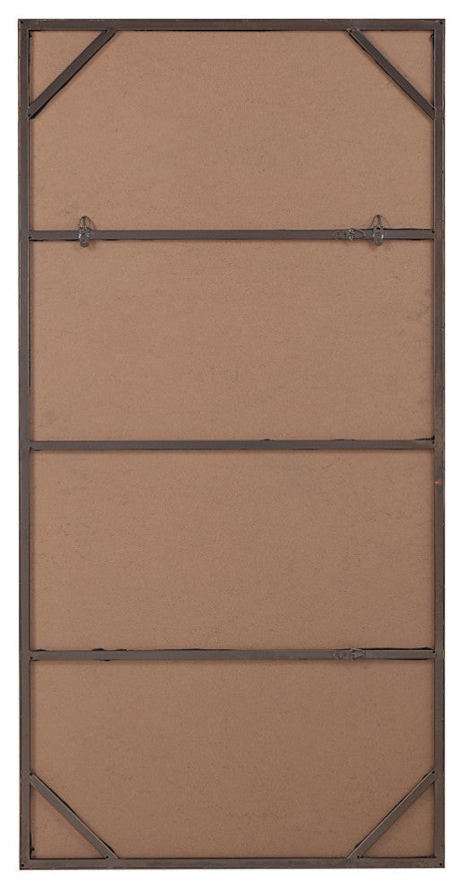 Marigold 60" Tall Rectangular Mirror, Antique Brushed Brass