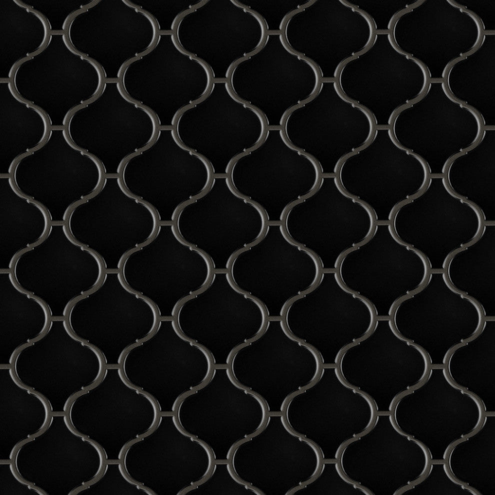 Metro Lantern Matte Black Porcelain Floor and Wall Tile
