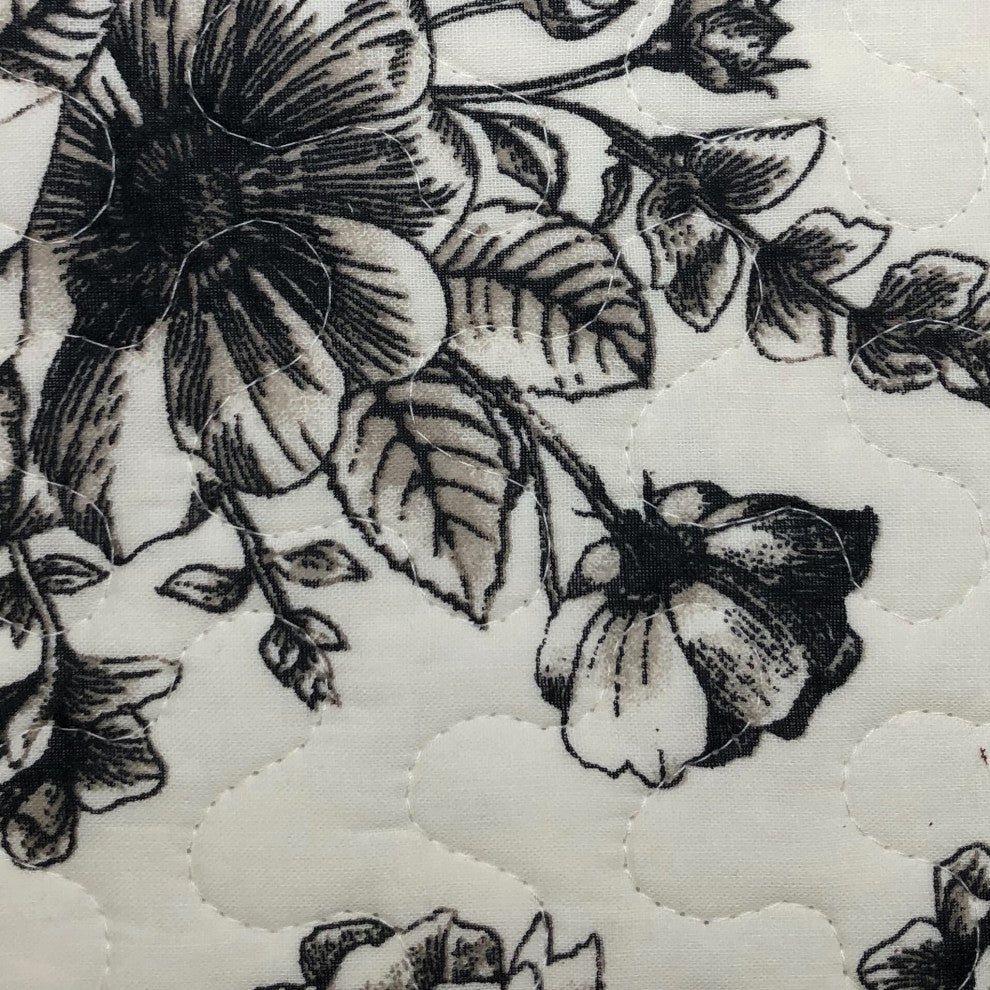 Lyla Reversible Floral Print Quilt Set, 3 Piece, King