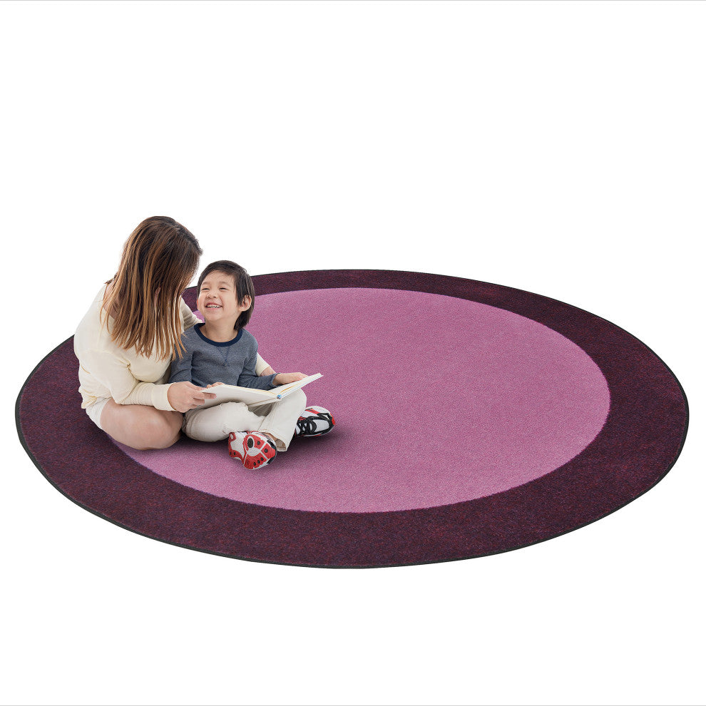 All Around Rug, Purple, Round-91"x91"