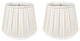 Royal Designs Empire English Pleat Lamp Shade, White, 10.5x16x11, Set of 2