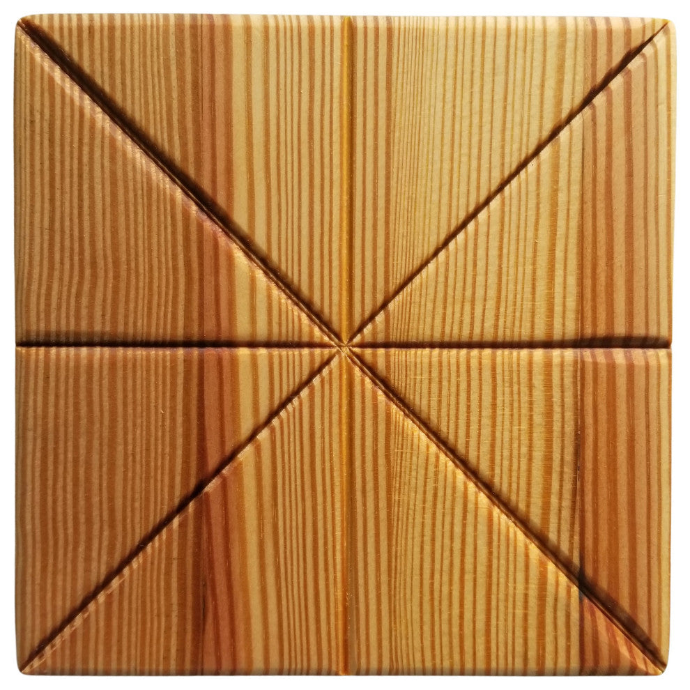 7" Square Reclaimed Wood Trivet