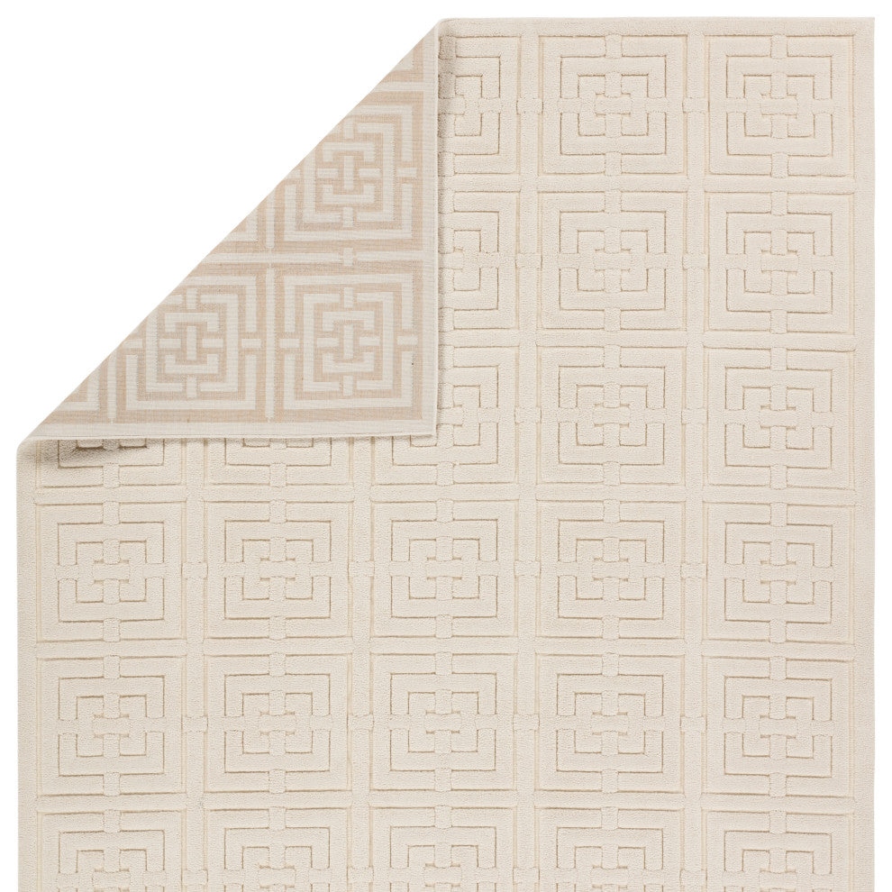 Jaipur Living Marvelle Geometric Cream Area Rug 5'3"X7'6"