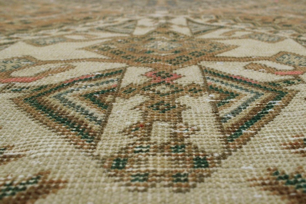 Vintage Sherazi Dyla Beige Rug 5'6"x9'11"