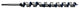 Nail Cutter Ship Auger Bit, 1-3/8"x18"