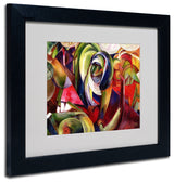 'Mandrill, 1913' Matted Framed Canvas Art by Franz Marc