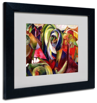 'Mandrill, 1913' Matted Framed Canvas Art by Franz Marc