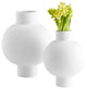 Libra Vase, White Medium