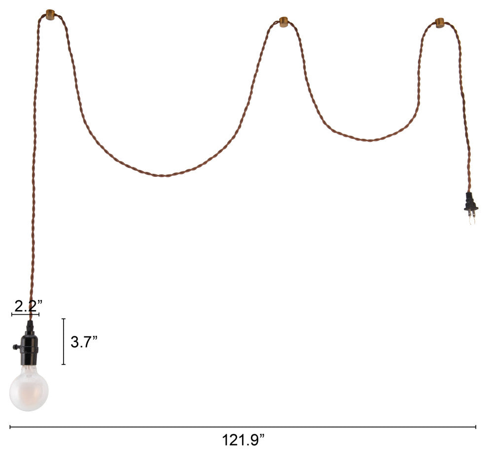 Pendant Ceiling Light Fixture, Steel Metal, Black, Brown, Kitchen LoungeLobby