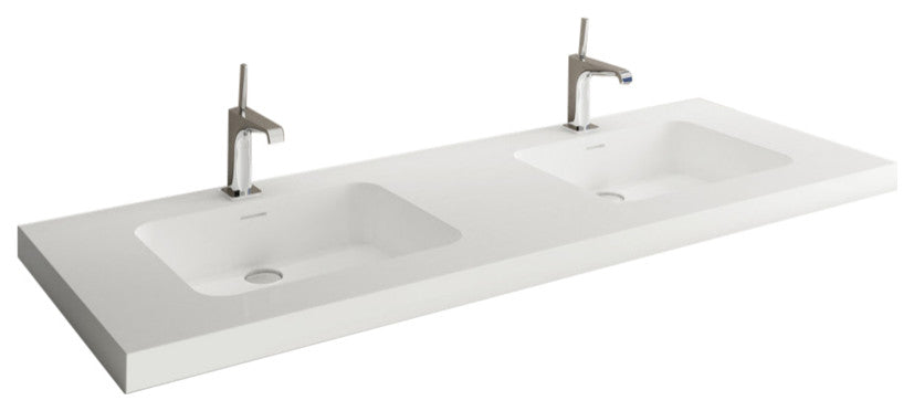 Deco Collection Lav Sink 60", WETMAR BiO, Glossy White