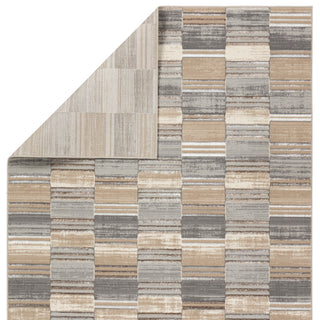 Label J Rhenium GLM04 Abstract Gray Area Rug, 4'3"x5'11"
