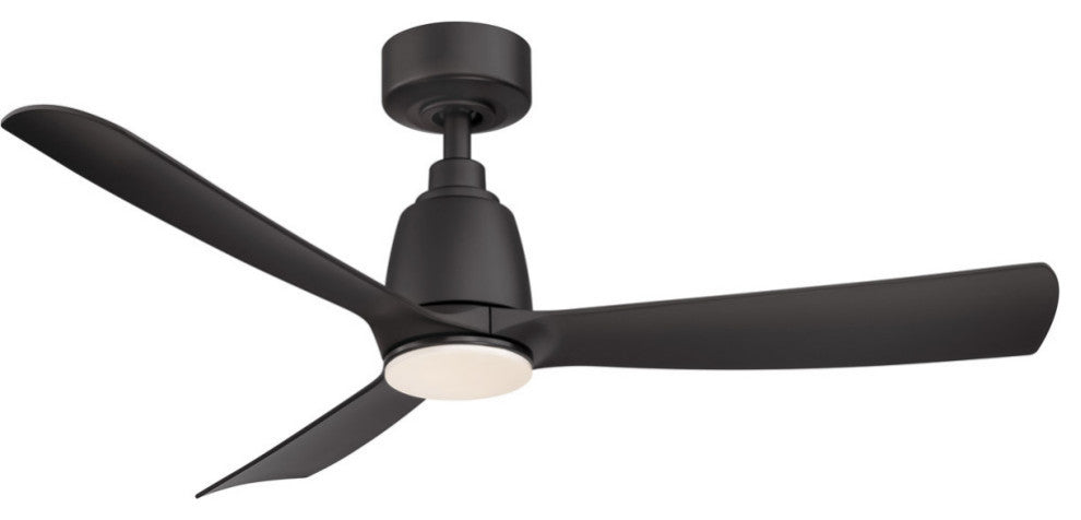 Fanimation Kute 44" Ceiling Fan, Black/Black Blades