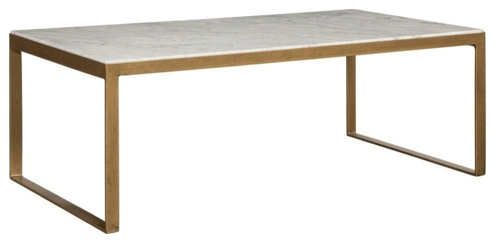Evert Coffee Table, Rectangular, High, White