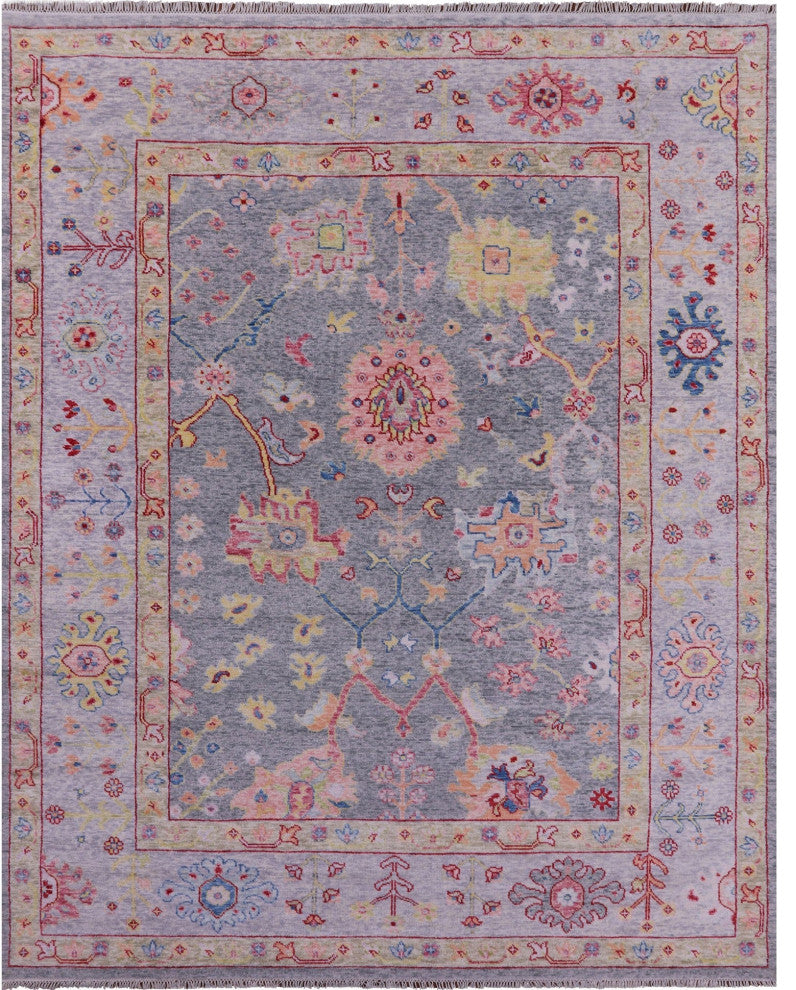 8' 11" X 11' 8" Handmade Turkish Oushak Wool Rug - Q14822