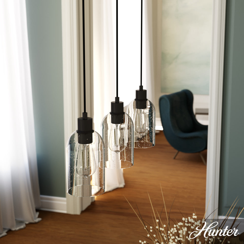 Hunter Lochemeade Noble Bronze 3 Light Cluster Ceiling Light Fixture