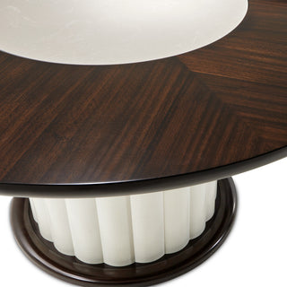 Paris Chic 60" Round Dining Table, Espresso