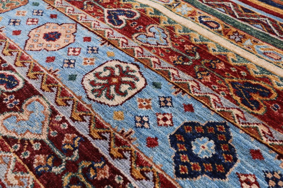 5' 10" X 7' 8" Super Kazak Khorjin Hand-Knotted Rug Q7516