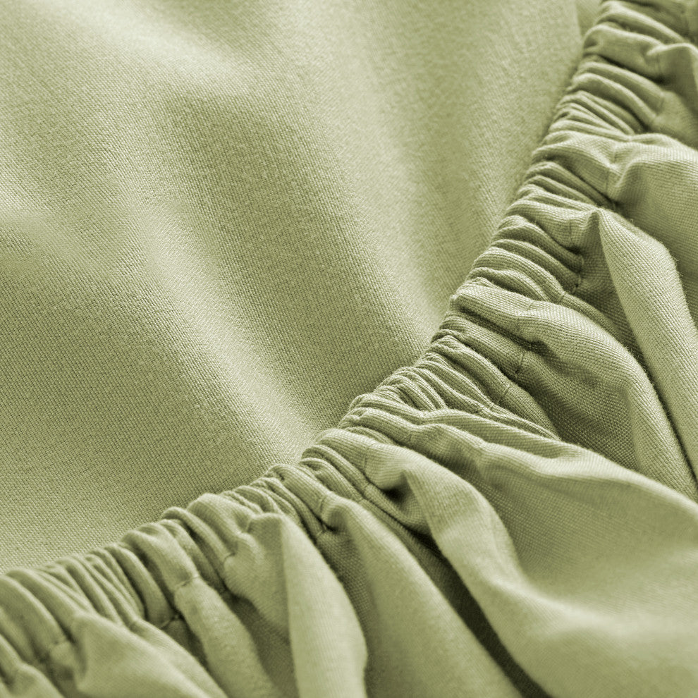 Bare Home 1800 Microfiber Sheet Set, Sage, Full