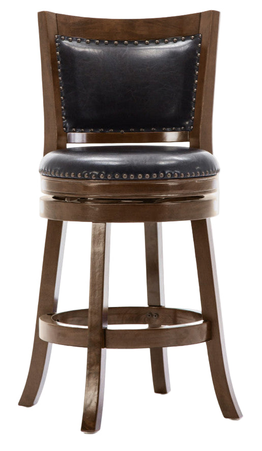 Bristol 24" Counter Height Swivel Stool, Cappuccino