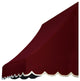 Awntech 5' Nantucket Acrylic Fabric Fixed Awning, Burgundy
