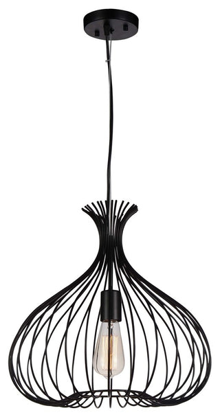 Darleen 1 Light Down Pendant With Black Finish