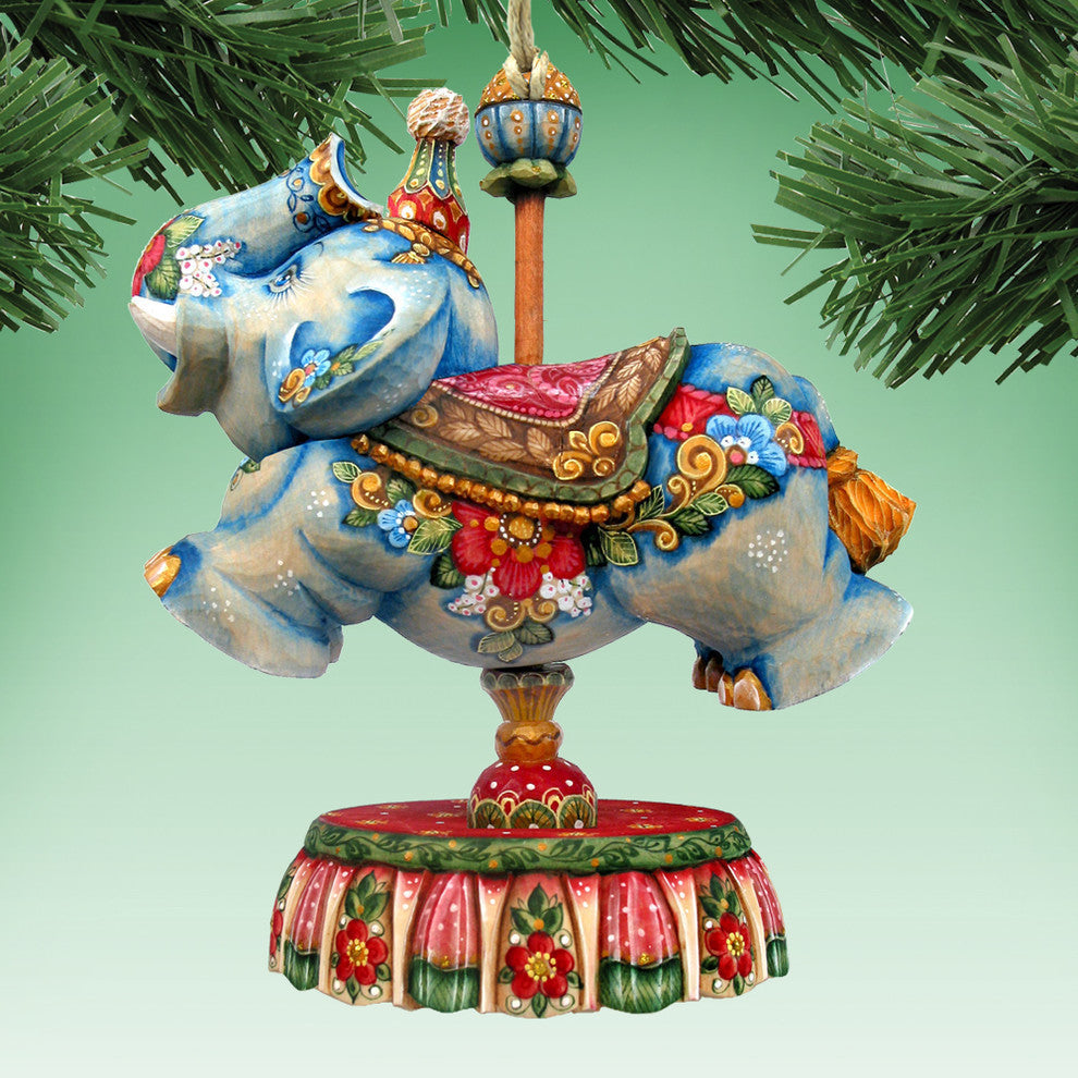Carousel Elephant Ornament