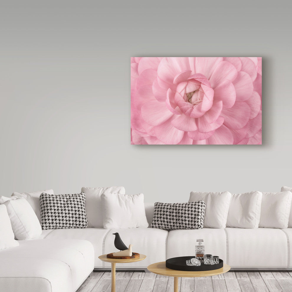 "Pink Flower Petals" by Cora Niele, Canvas Art, 12"x19"