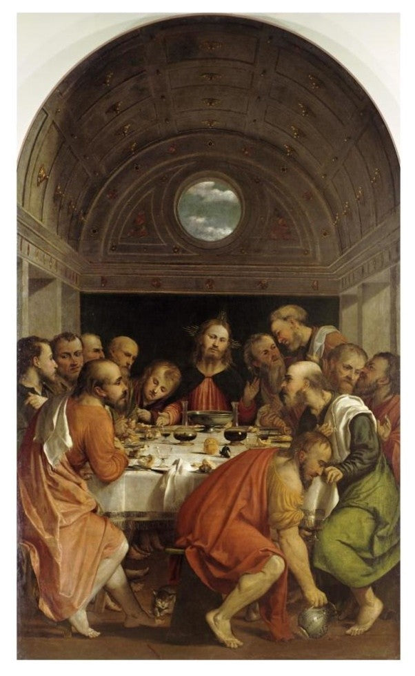 "Last Supper" Digital Paper Print by Romanino, 20"x32"