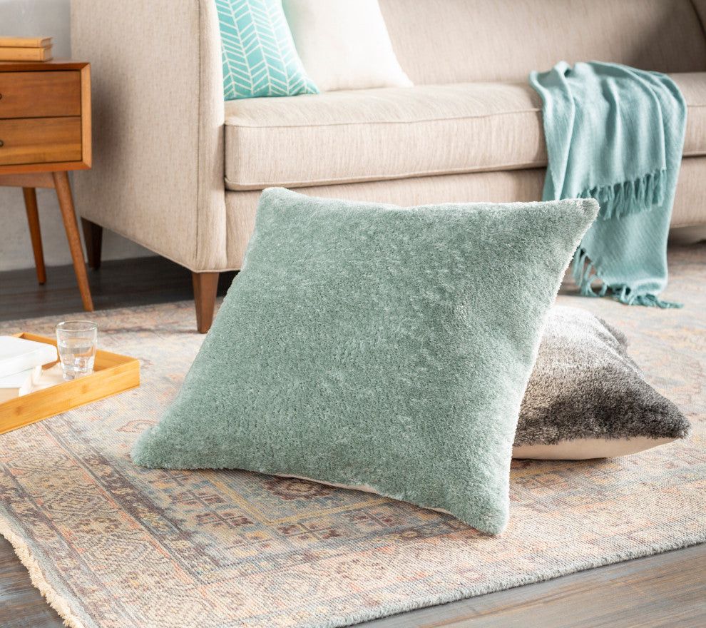 Surya Flokati FKT-011 27" x 27" Pillow Cover