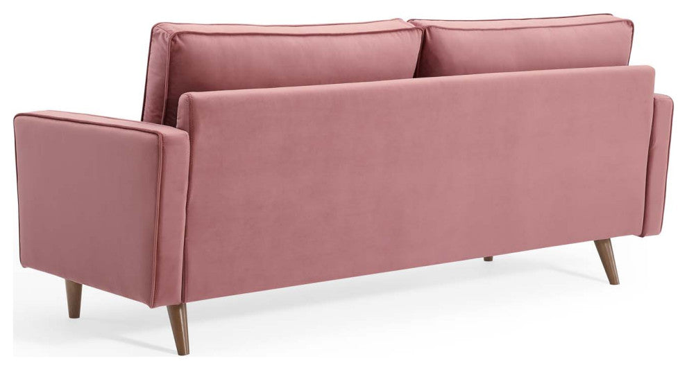 Sofa, Velvet, Pink, Modern, Living Lounge Room Hotel Lobby Hospitality