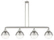 INNOVATIONS 214-SN-HFS-82-SN 4-Light Island Light Brushed Satin Nickel